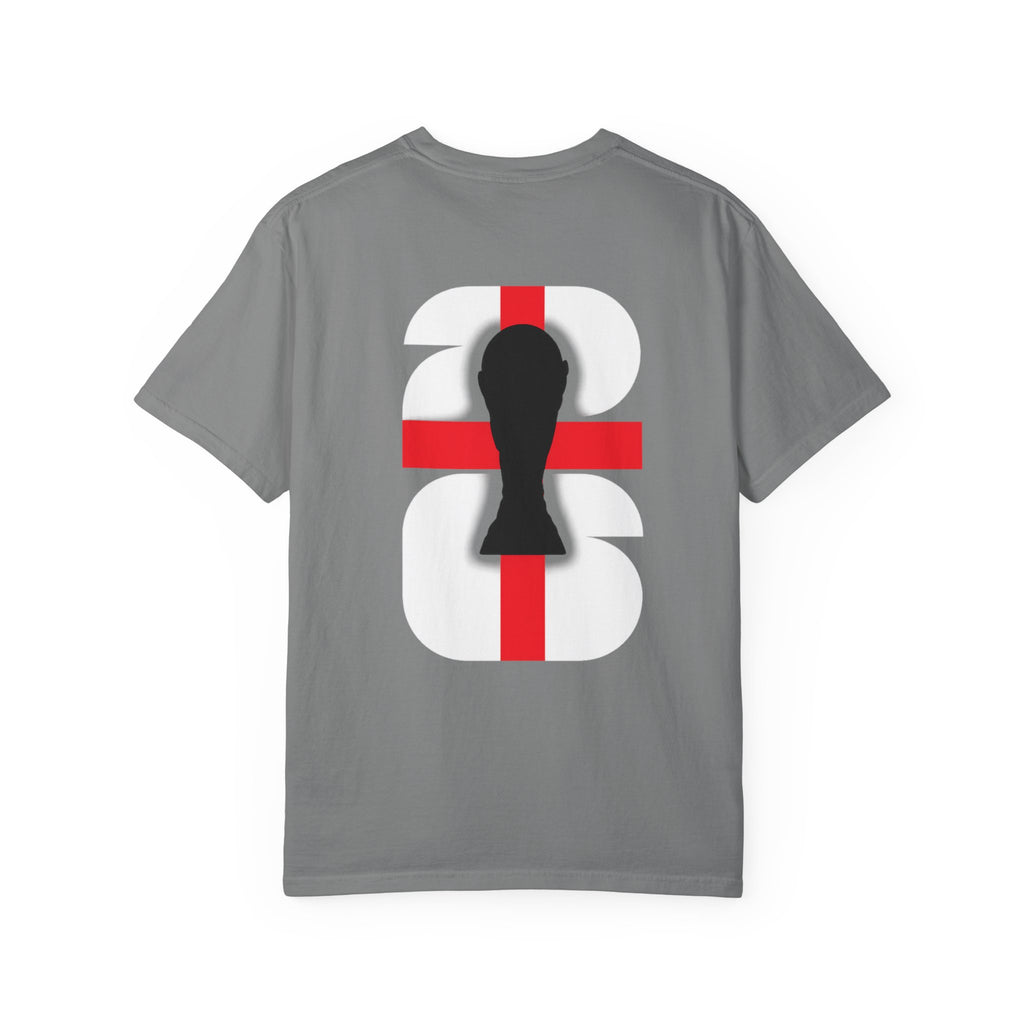 T-Shirt — Black Fish Silhouette over Red Cross Graphic Back Print