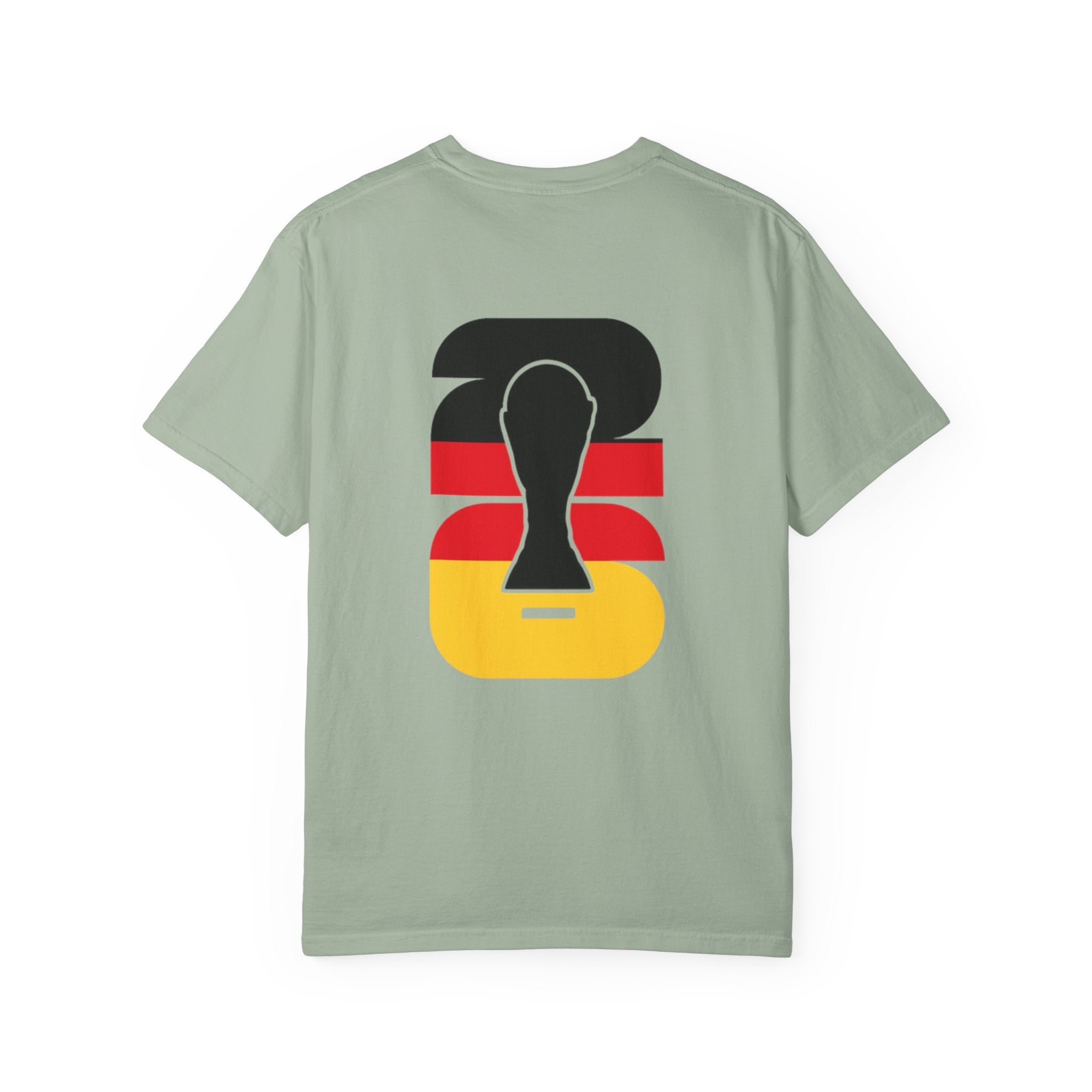World Cup Soccer T-Shirt — Retro German Flag Trophy Design