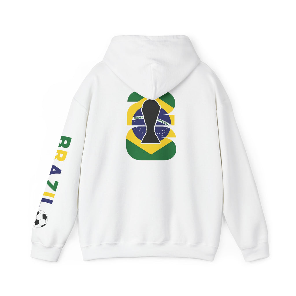 Unisex Brazil World Cup 2026 Country Name Sleeve Hoodie