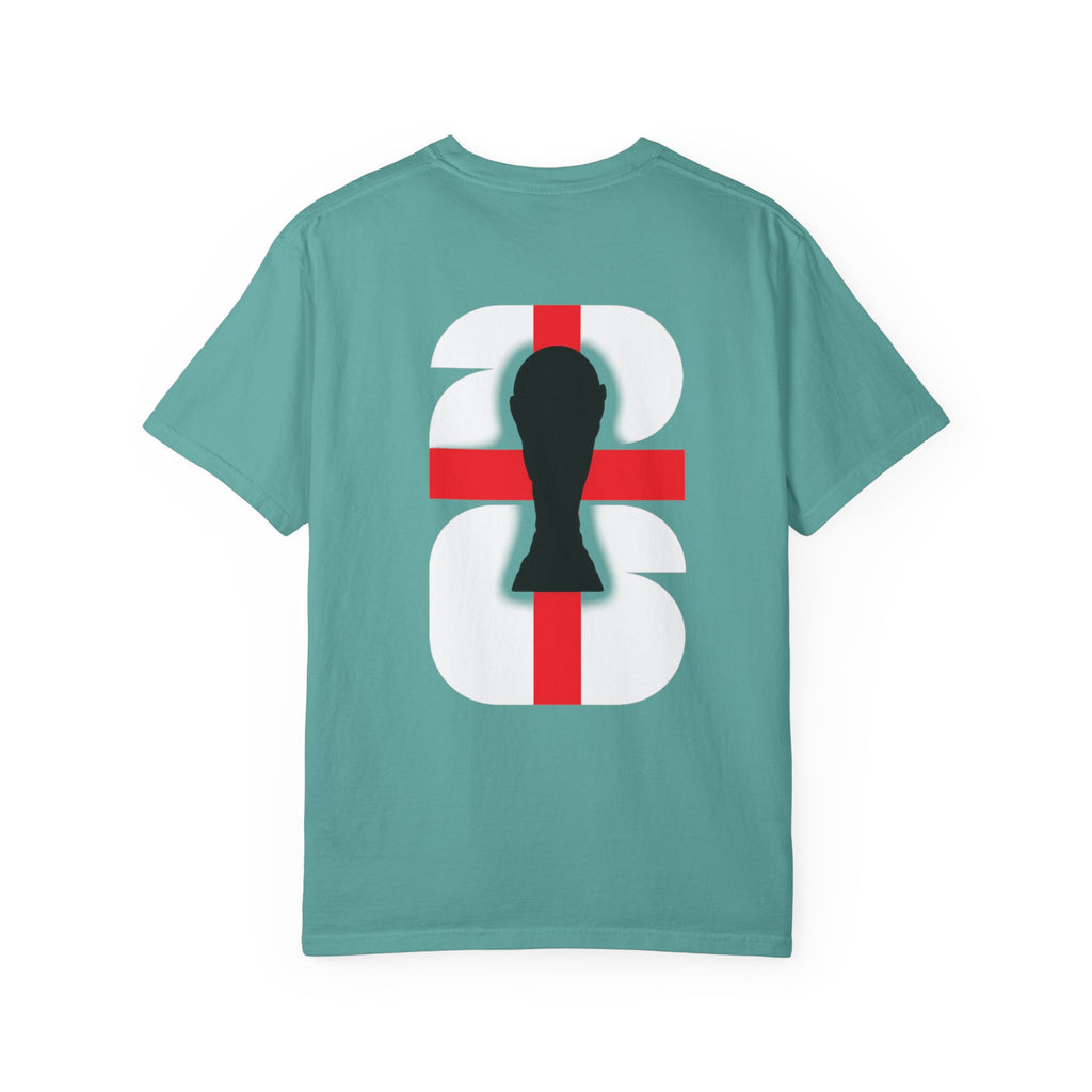 T-Shirt — Black Fish Silhouette over Red Cross Graphic Back Print