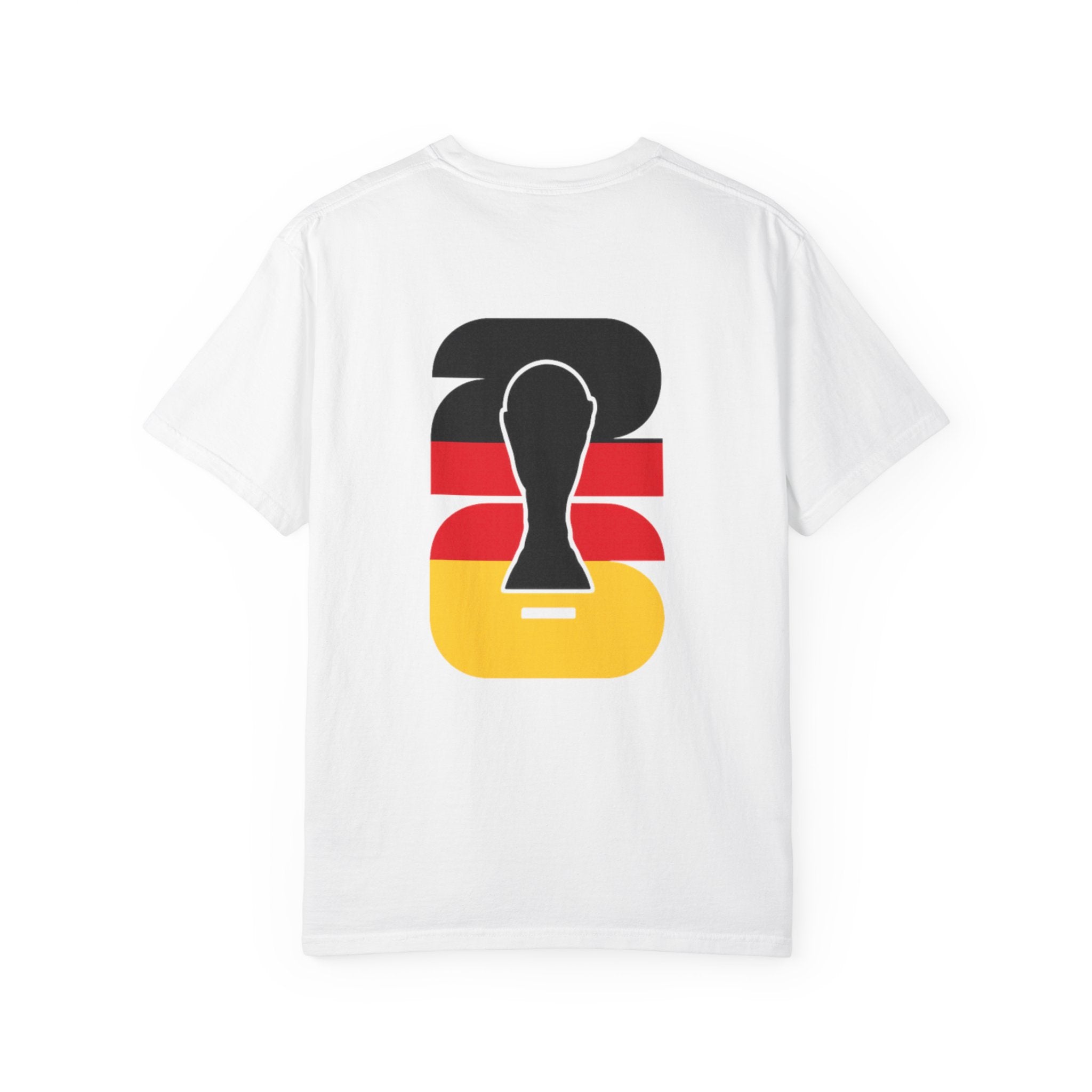 World Cup Soccer T-Shirt — Retro German Flag Trophy Design
