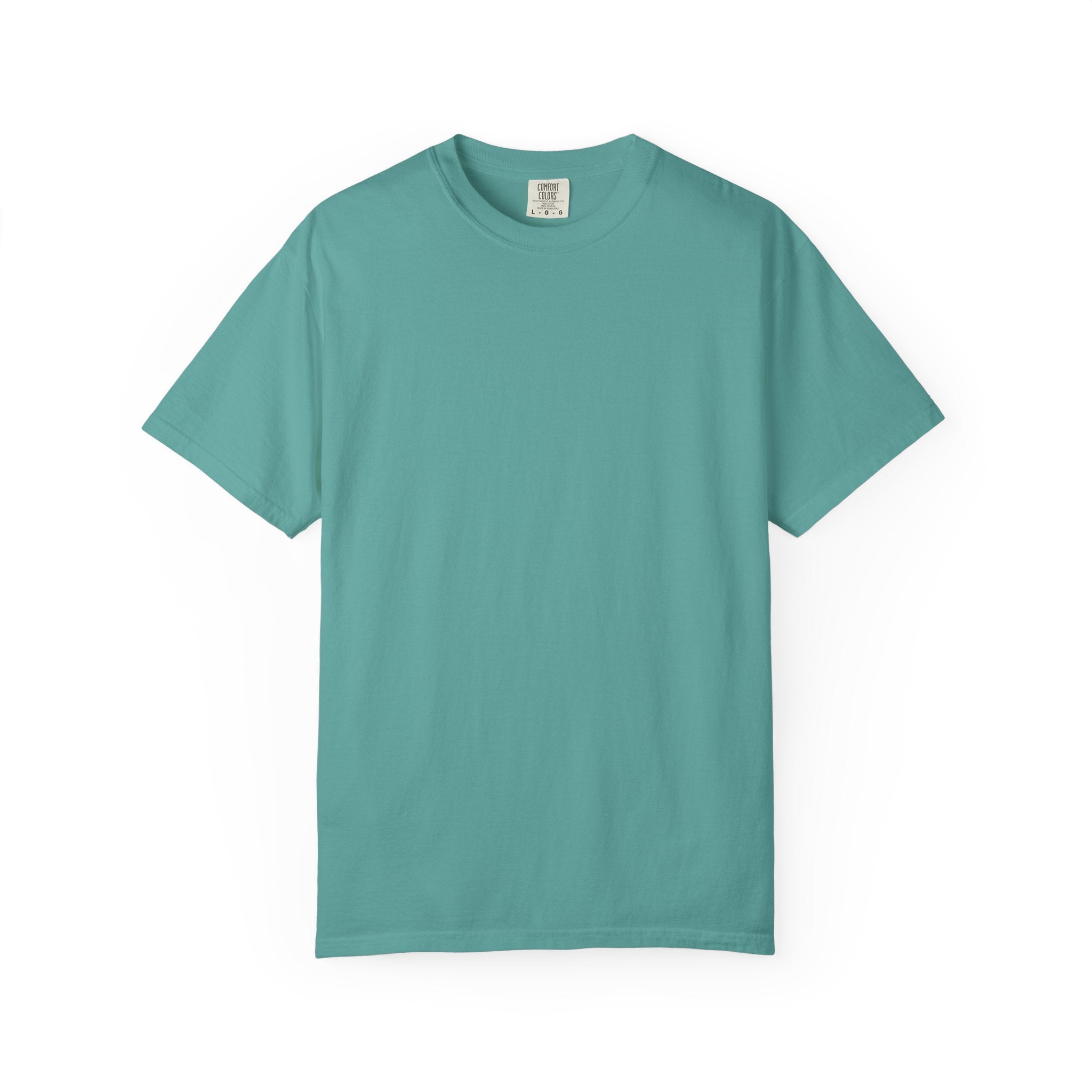 T-Shirt — Black Fish Silhouette over Red Cross Graphic Back Print