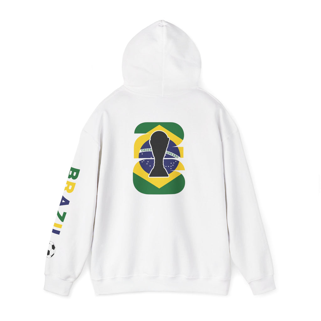 Unisex Brazil World Cup 2026 Country Name Sleeve Hoodie